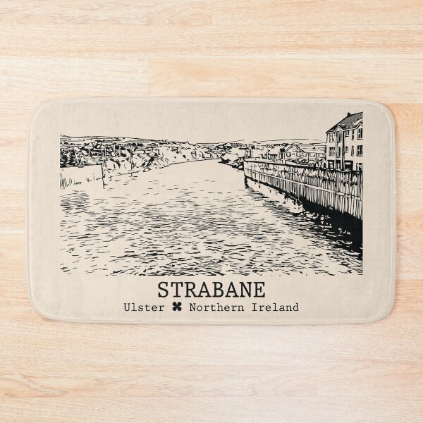 Item preview, Strabane NI - Vintage Ink Cityscape designed and sold by Lakeric.
