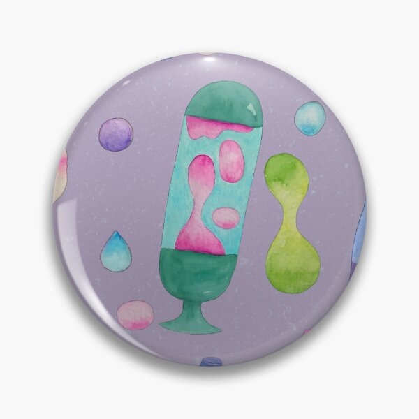 Item preview, Groovy Watercolor Lava Lamps Pattern in Lilac designed and sold by Sukilopi.