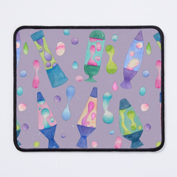 Item preview, Groovy Watercolor Lava Lamps Pattern in Lilac designed and sold by Sukilopi.
