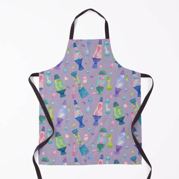 Item preview, Groovy Watercolor Lava Lamps Pattern in Lilac designed and sold by Sukilopi.