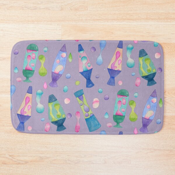 Item preview, Groovy Watercolor Lava Lamps Pattern in Lilac designed and sold by Sukilopi.