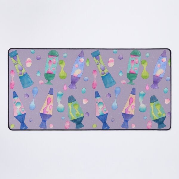 Item preview, Groovy Watercolor Lava Lamps Pattern in Lilac designed and sold by Sukilopi.