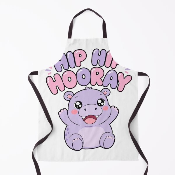 Item preview, Hip Hip Hooray Cute Kawaii Hippo designed and sold by BoosterShop.