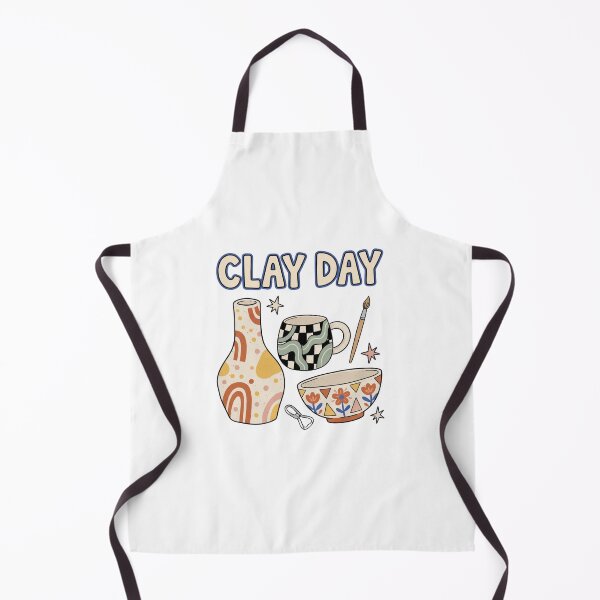 Item preview, Clay Day Colorful Modern Folk Pottery designed and sold by GoofyShopp.