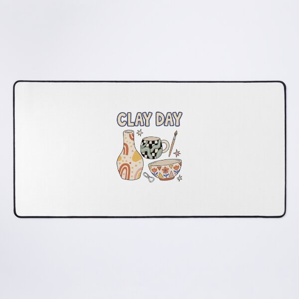 Item preview, Clay Day Colorful Modern Folk Pottery designed and sold by GoofyShopp.