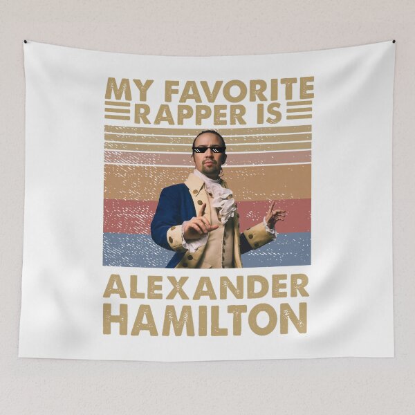 Aperçu de l'œuvre Vintage Mon rappeur préféré est Alexander Hamilton créée et vendue par sithudesign.