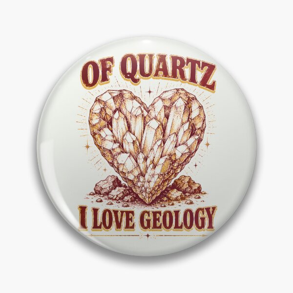 Item preview, Of Quartz I Love Geology Crystal Heart Pun designed and sold by Victor Shadehorn.