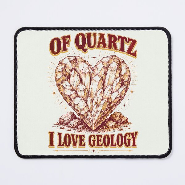 Item preview, Of Quartz I Love Geology Crystal Heart Pun designed and sold by Victor Shadehorn.