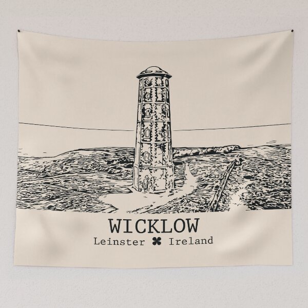 Item preview, Wicklow IRL - Vintage Ink Cityscape designed and sold by Lakeric.