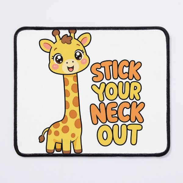Item preview, Stick Your Neck Out Cute Kawaii Giraffe designed and sold by BoosterShop.