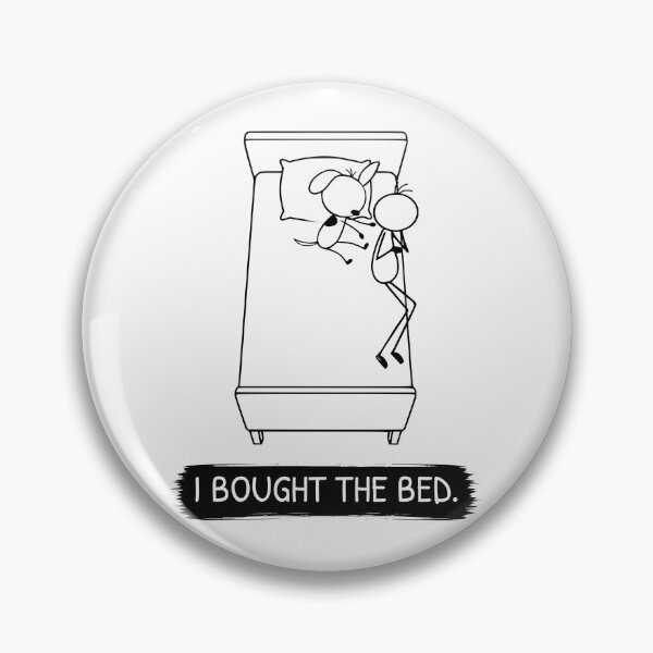 Item preview, Funny Dog Bed Hog T-Shirt | I Bought The Bed | Dog Owner Shirt | Sleeping Dog Gift | Minimalist Pet Lover Tee designed and sold by Pebl-Co.