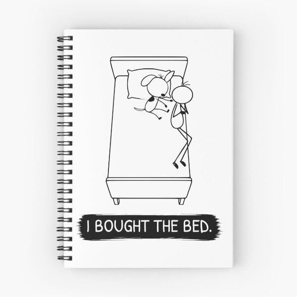 Item preview, Funny Dog Bed Hog T-Shirt | I Bought The Bed | Dog Owner Shirt | Sleeping Dog Gift | Minimalist Pet Lover Tee designed and sold by Pebl-Co.