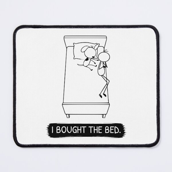 Item preview, Funny Dog Bed Hog T-Shirt | I Bought The Bed | Dog Owner Shirt | Sleeping Dog Gift | Minimalist Pet Lover Tee designed and sold by Pebl-Co.