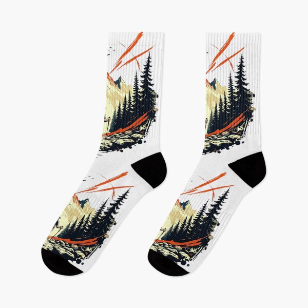Item preview, Orange Sun Mountain Hike – Adventure Explorer Design designed and sold by GabeMountainArt.