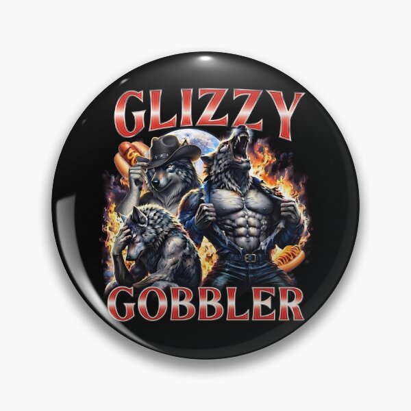 Item preview, Funny Glizzy Gobbler Three Wolves Moon Hot Dog Lover Meme designed and sold by AdolphGarnerArt.
