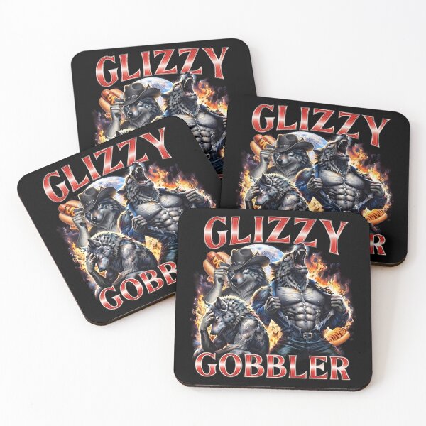 Item preview, Funny Glizzy Gobbler Three Wolves Moon Hot Dog Lover Meme designed and sold by AdolphGarnerArt.
