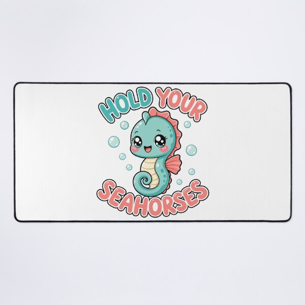 Item preview, Hold Your Seahorses Cute Kawaii Seahorses designed and sold by BoosterShop.