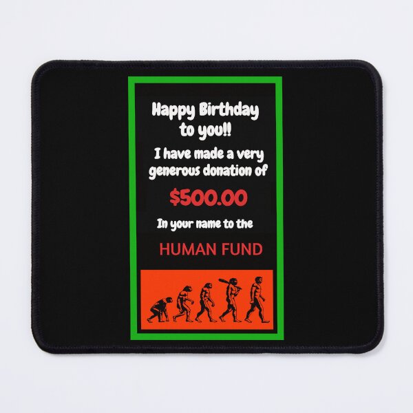 Item preview, Funny Human Fund Birthday Card  designed and sold by Halifaxartguy.