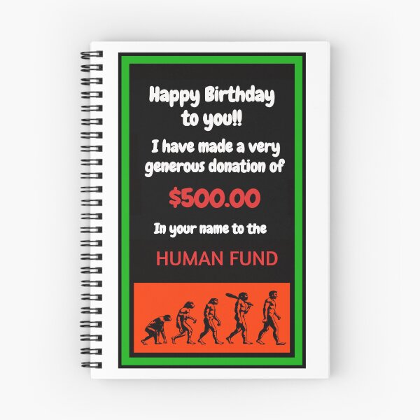 Item preview, Funny Human Fund Birthday Card  designed and sold by Halifaxartguy.