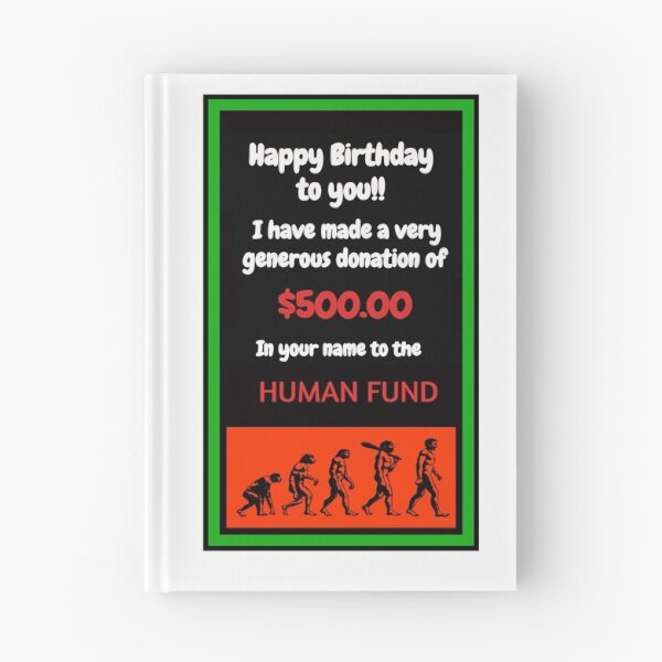 Item preview, Funny Human Fund Birthday Card  designed and sold by Halifaxartguy.