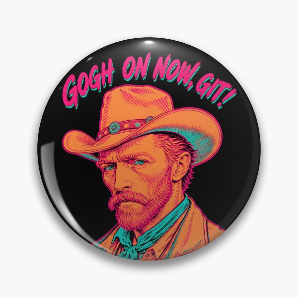 Item preview, Gogh On Now Git Neon Cowboy Artist Pun designed and sold by Victor Shadehorn.