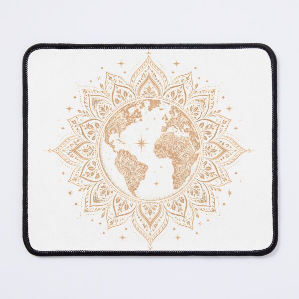 Item preview, Earth Mandala | Celestial Planet Line Art Design designed and sold by CalmMandala.