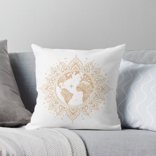 Item preview, Earth Mandala | Celestial Planet Line Art Design designed and sold by CalmMandala.