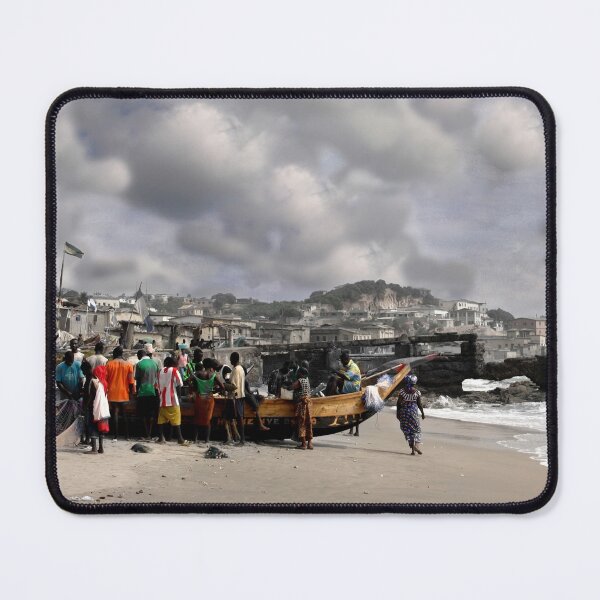 Item preview, Gathering Around the Boat,  Cape Coast Ghana designed and sold by Wayne King.