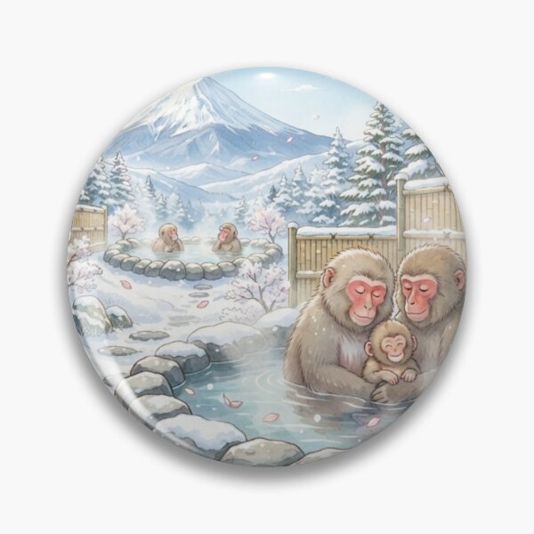 Item preview, Snow Monkey in Hotspring designed and sold by Cocotaka5.