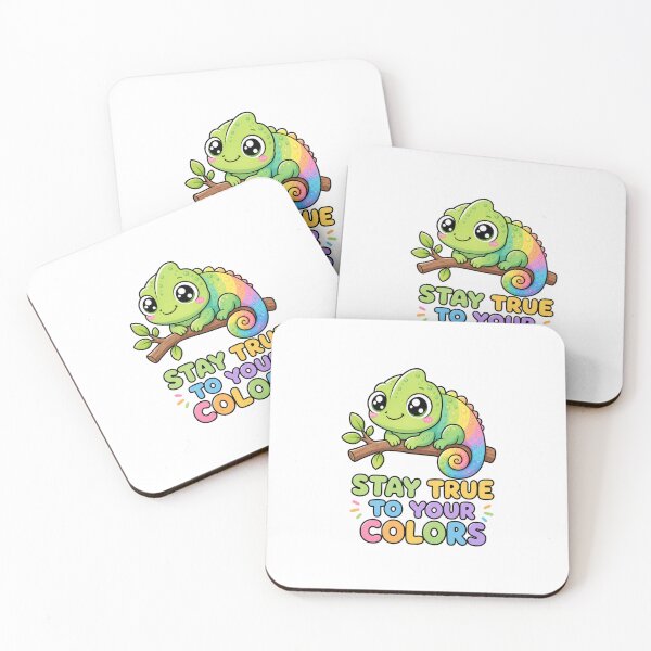 Item preview, Stay True To Your Colors Kawaii Chamaeleon designed and sold by BoosterShop.