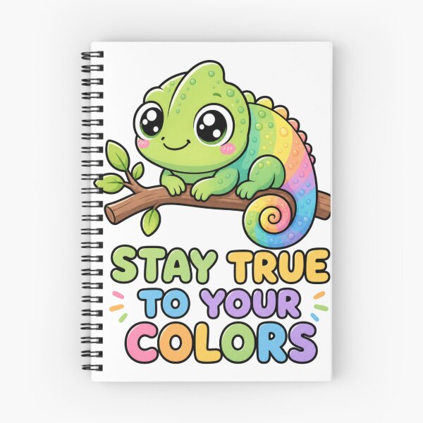 Item preview, Stay True To Your Colors Kawaii Chamaeleon designed and sold by BoosterShop.