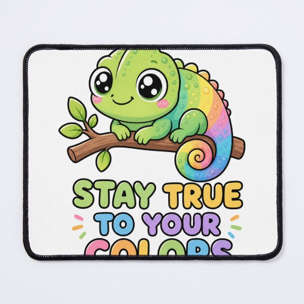 Item preview, Stay True To Your Colors Kawaii Chamaeleon designed and sold by BoosterShop.
