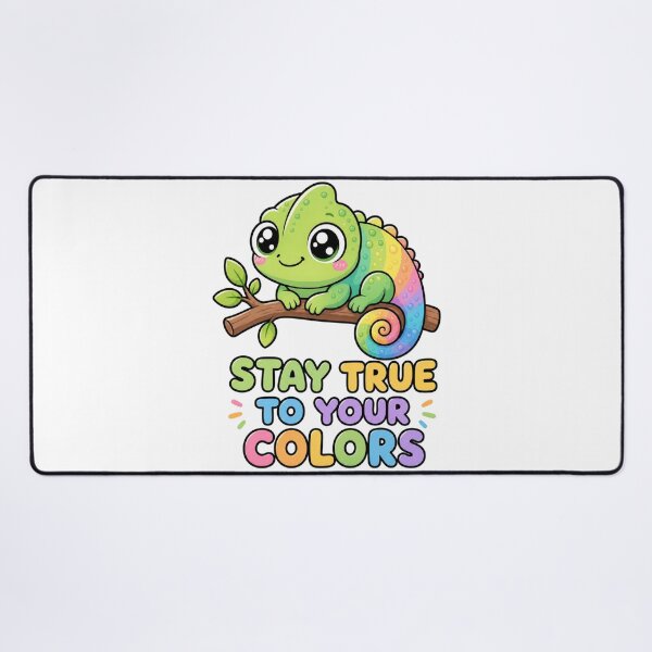 Item preview, Stay True To Your Colors Kawaii Chamaeleon designed and sold by BoosterShop.