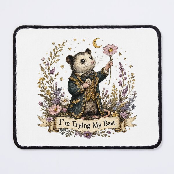 Item preview, I’m Trying My Best Possum in a Fancy Vintage Suit designed and sold by TT Design & Creative Studio.
