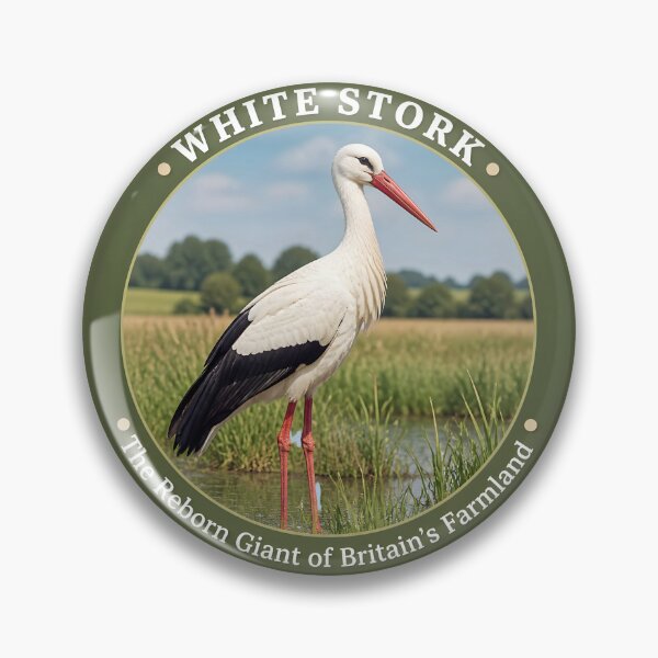 Item preview, WHITE STORK  -- The Reborn Giant of Britain’s Farmland designed and sold by The Digital Compass.