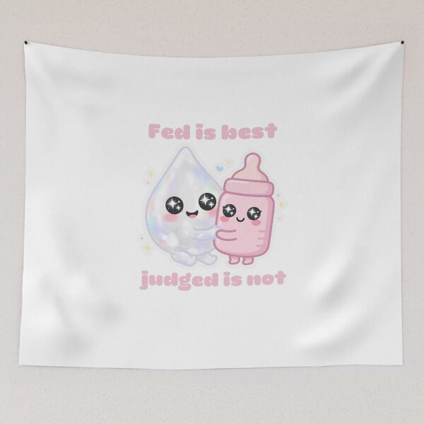 Item preview, Fed Is Best Judged Is Not Lactation Consultant Kawaii Breast Milk IBCLC designed and sold by Neurospicy Trolls.