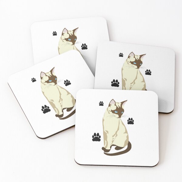 Item preview, Elegant Siamese Cat with Blue Eyes | Minimalist Cat Lover Gift Design designed and sold by InterPL.
