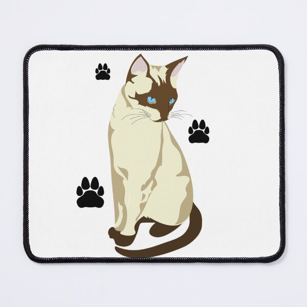 Item preview, Elegant Siamese Cat with Blue Eyes | Minimalist Cat Lover Gift Design designed and sold by InterPL.