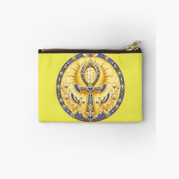 Item preview, Celestial Ankh Mandala – Sacred Jewel Fantasy Emblem in Gold & Sapphire designed and sold by sunbowjp stadio.