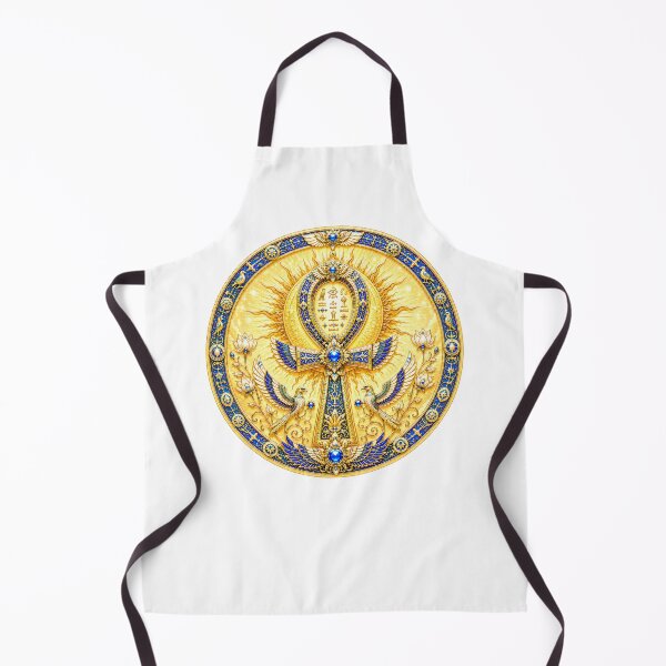 Item preview, Celestial Ankh Mandala – Sacred Jewel Fantasy Emblem in Gold & Sapphire designed and sold by sunbowjp stadio.
