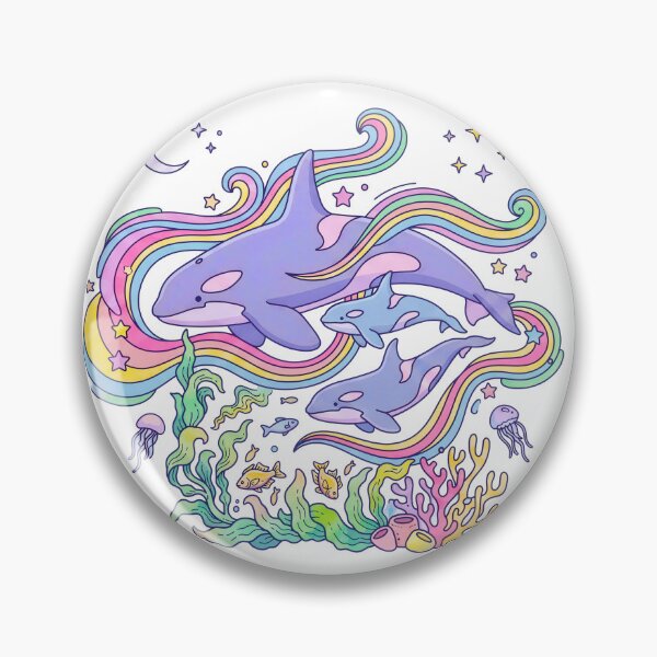 Item preview, Celestial Orca Whales Cosmic Ocean designed and sold by Timegraf.