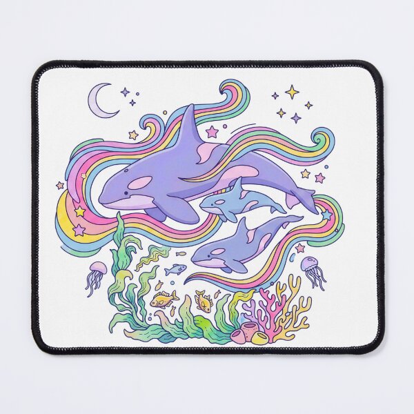 Item preview, Celestial Orca Whales Cosmic Ocean designed and sold by Timegraf.