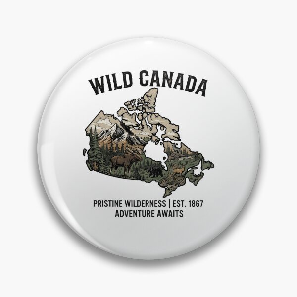 Item preview, Wild Canada – Pristine Wilderness Est. 1867 | Adventure Awaits Nature Design designed and sold by Softbear Atelier.