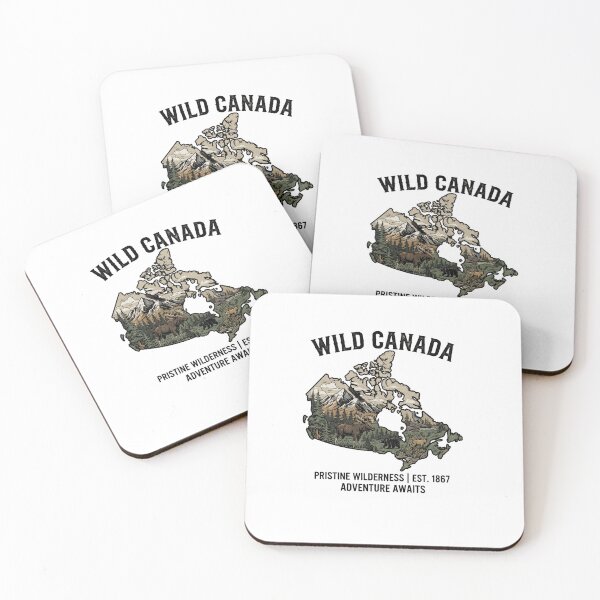 Item preview, Wild Canada – Pristine Wilderness Est. 1867 | Adventure Awaits Nature Design designed and sold by Softbear Atelier.