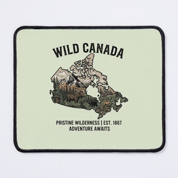 Item preview, Wild Canada – Pristine Wilderness Est. 1867 | Adventure Awaits Nature Design designed and sold by Softbear Atelier.