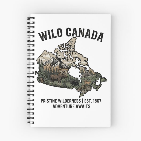 Item preview, Wild Canada – Pristine Wilderness Est. 1867 | Adventure Awaits Nature Design designed and sold by Softbear Atelier.