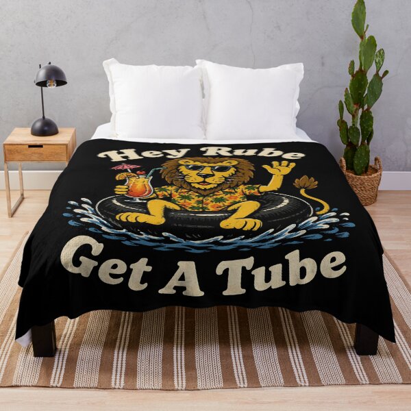 Item preview, Hey Rube Get a Tube Tropical Lion Humor designed and sold by Victor Shadehorn.