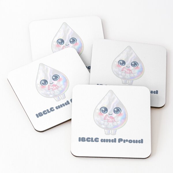 Item preview, IBCLC and Proud Lactation Consultant Kawaii Breast Milk Drop designed and sold by Neurospicy Trolls.