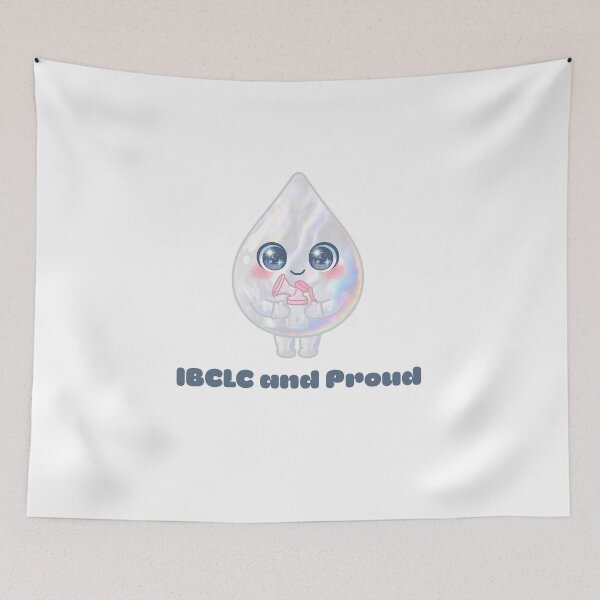 Item preview, IBCLC and Proud Lactation Consultant Kawaii Breast Milk Drop designed and sold by Neurospicy Trolls.