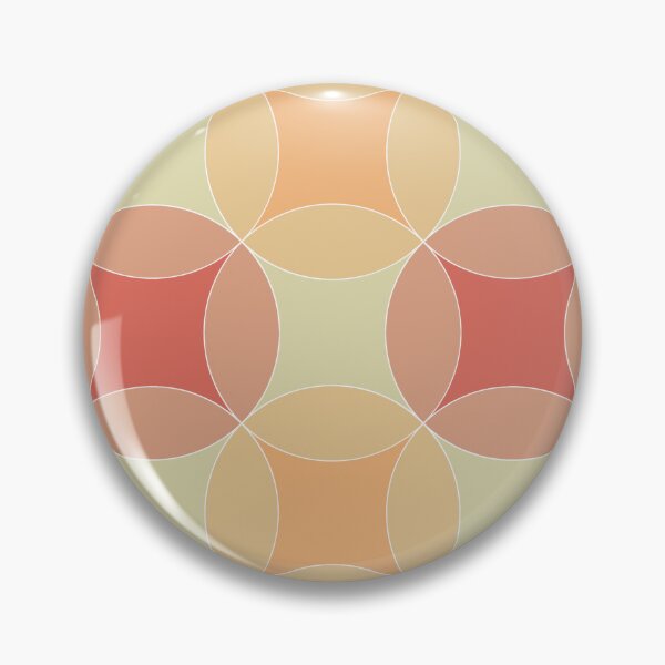 Item preview, Warm Retro Geometric Circle Pattern designed and sold by The Blue Crane Co..
